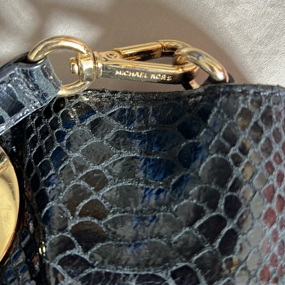 MICHAEL KORS EMBOSSED LEATHER SHOULDER BAG - Picture 11 of 11